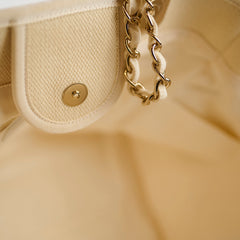 Chanel Deauville Tote Cream Medium