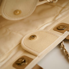 Chanel Deauville Tote Cream Medium