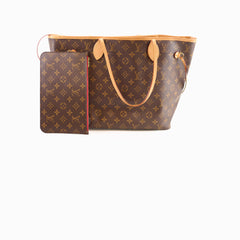 Louis Vuitton Neverfull MM Monogram with Pouch