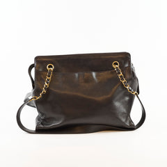 Chanel Vintage CC Chain Tote Black