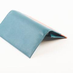 Prada Long Wallet Orange Green