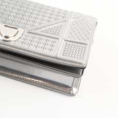 Christian Dior Diorama Wallet On Chain WOC Silver