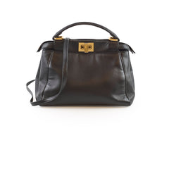 Fendi Mini Peekaboo Nappa Black