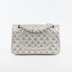 Chanel Medium Classic Flap Lambskin Silver