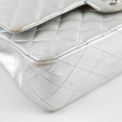 Chanel Medium Classic Flap Lambskin Silver