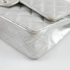 Chanel Medium Classic Flap Lambskin Silver