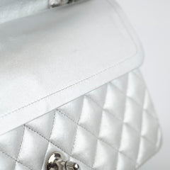 Chanel Medium Classic Flap Lambskin Silver