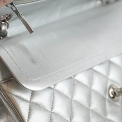 Chanel Medium Classic Flap Lambskin Silver