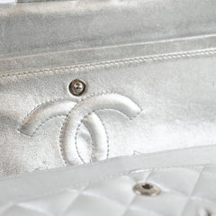Chanel Medium Classic Flap Lambskin Silver