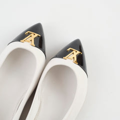 Louis Vuitton Capucine Ballet Flats White/Black - Size 37