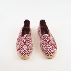 Louis Vuitton Starboard Espadrille Flats Burgundy - Size 37.5