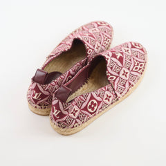 Louis Vuitton Starboard Espadrille Flats Burgundy - Size 37.5