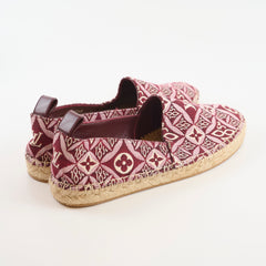 Louis Vuitton Starboard Espadrille Flats Burgundy - Size 37.5