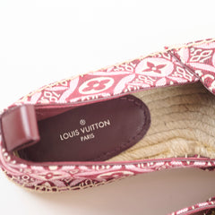 Louis Vuitton Starboard Espadrille Flats Burgundy - Size 37.5