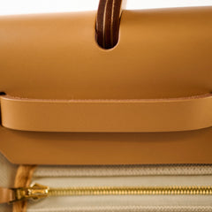 Hermes Herbag 31 Beton/Naturel Sable - U Stamp