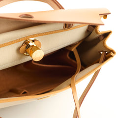 Hermes Herbag 31 Beton/Naturel Sable - U Stamp