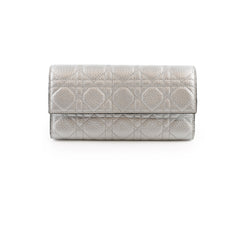 Dior Lady Dior Silver Wallet On Chain WOC