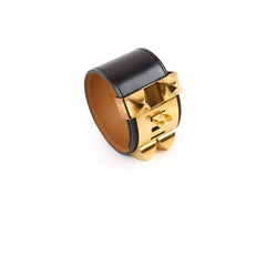 Hermes Collier de Chien Black Bracelet