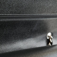 Chanel Caviar Maxi Classic Double Flap SHW Black