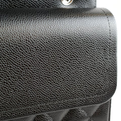 Chanel Caviar Maxi Classic Double Flap SHW Black