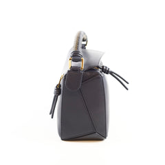 Loewe Puzzle Small with Braided Handle Navy