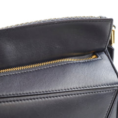 Loewe Puzzle Small with Braided Handle Navy