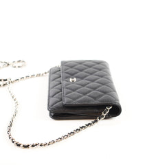 Chanel Wallet On Chain WOC Black Caviar (27  Series)