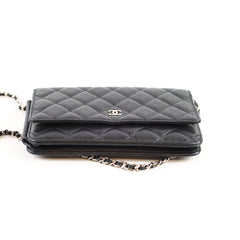 Chanel Wallet On Chain WOC Black Caviar (27  Series)