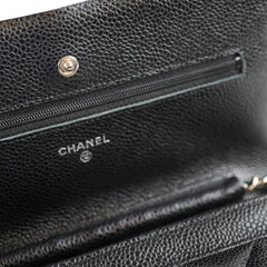 Chanel Wallet On Chain WOC Black Caviar (27  Series)