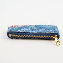 Louis Vuitton Takashi Murakami Monogram Denim Cerises Key Pouch
