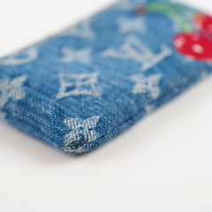Louis Vuitton Takashi Murakami Monogram Denim Cerises Key Pouch