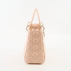 Dior Lady Dior Medium Cannage Lambskin Power Beige