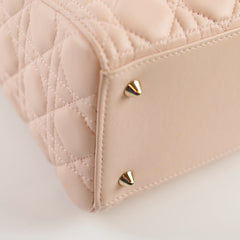 Dior Lady Dior Medium Cannage Lambskin Power Beige