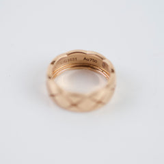 34247. Chanel Coco Crush Ring Beige Gold Size 50