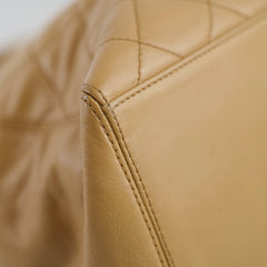 Chanel Beige Quilted Tote Bag