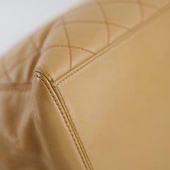 Chanel Beige Quilted Tote Bag