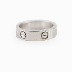 Cartier Love Classic One Diamond Ring White Gold Size 60