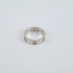 Cartier Love Classic One Diamond Ring White Gold Size 60