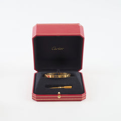 Cartier Love Bracelet Classic Yellow Gold Size 17