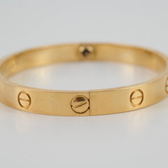 Cartier Love Bracelet Classic Yellow Gold Size 17