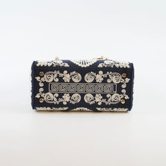 Christian Dior Lady Dior DLite Medium Navy Embroidery