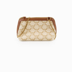 Celine Clutch on Chain Triomphe Canvas