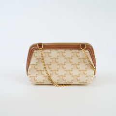 Celine Clutch on Chain Triomphe Canvas