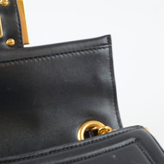 Fendi Baguette Shoulder Bag Lambskin Black