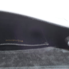 Saint Laurent Patent Clutch black