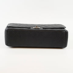 Chanel Maxi Classic Double Flap Caviar Black SHW