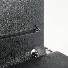 Chanel Maxi Classic Double Flap Caviar Black SHW