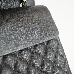 Chanel Maxi Classic Double Flap Caviar Black SHW