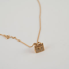 Hermès Kelly Amulette Necklace 18K Rose Gold