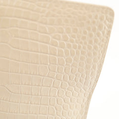 Deal Of The Week - Saint Laurent Medium Sunset Crocodile Embossed Ivory